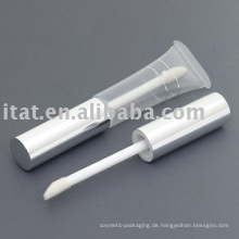 Eco freundliche Lip Gloss Tube mit Pinsel transparente Röhre Reinigungscreme